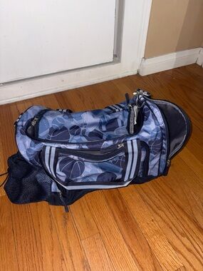 Pottery Barn Kids Blue Patterned Sports Duffel